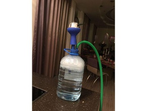 shisha de 5 litres bouchon la bouteille ménage narguilé 3d print model - Mito3D