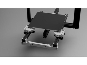 tevo tarantula ultimate 3 carruagens cama de suporte Impressora 3d peças nível pontos roda nivelamento y transporte 3d print model - Mito3D