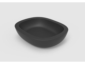 tiny bowl - low decor bowls change container design object small tray 3d print model - Mito3D