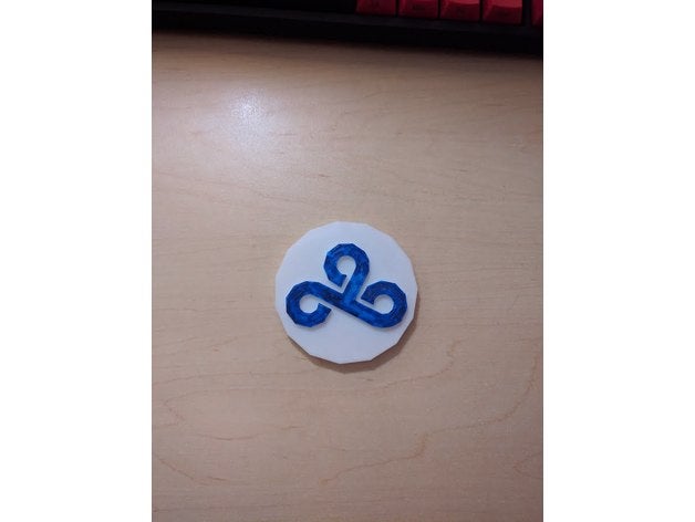 cloud 9 logotipo no cenário de esports 3D print model - Mito3D