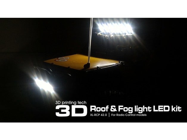 roof & fog light led kit radio control models r c vehicles model 10428 10428a 1 10 12 18 8 4wd 4x4 axial banggood buggies buggy crawler diy fogg foglight ican3d jeep k949 kyosho lamp holder mount strip li-po lighting lightings lipo plastic rc4wd rcgroups rcuniverse scale spare parts supermotoxl tamiya traxxas truck trucks vaterra wire wiring wl-toys wltoys 3D print model - Mito3D