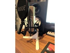 microphone stand audio 3d print model - Mito3D
