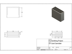 la tarjeta cf contenedor de cámara 3d print model - Mito3D