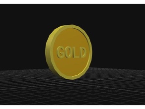 gold coin models 9999 3d print model - Mito3D
