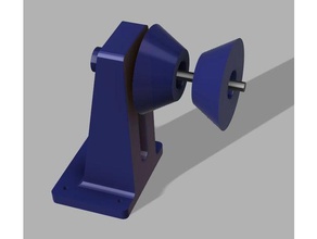 sturdy filament spool holder 3d printer parts printing 3d print model - Mito3D