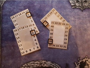 score-Karte Spielzeug & game Zubehör 3d print model - Mito3D