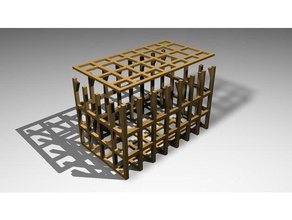 electronics cage 3d printing box enclosure power supply 3d print model - Mito3D