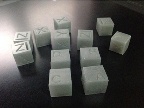 corner calibration leveling cube moai 3d printing tests peopoly 3d print model - Mito3D