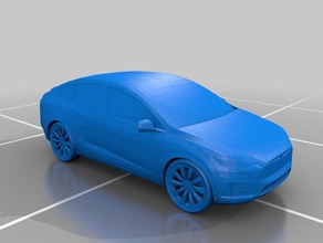 tesla model x veículos elétrico motors 3d print model - Mito3D