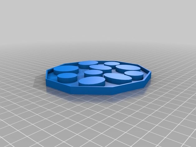 drink coaster 3D print model - Mito3D