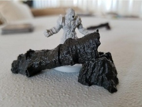 düşmüş ağaç gloomhaven oyunlar dnd dağılım arazi 3d print model - Mito3D