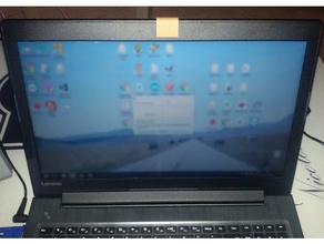simplest laptop webcam cover computer simple 3d print model - Mito3D