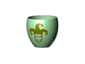joker vaso do agregado familiar 3d print model - Mito3D