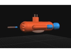 espacio submarino modelos la ciencia ficción space marine torpedo 3d print model - Mito3D