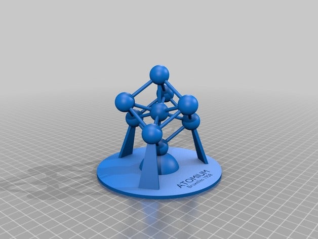 atomium - 3d-printable model stl freecad sculptures 3D print model - Mito3D