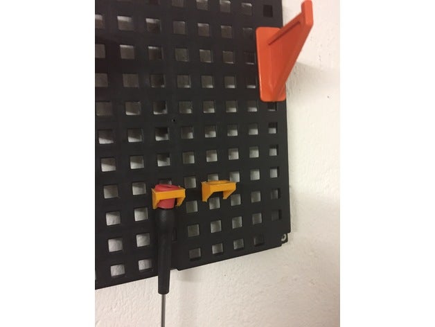 tool5 3d printing boar holder schraubendreherhalter screwdriver tool werkzeugboard werkzeughalter 3D print model - Mito3D