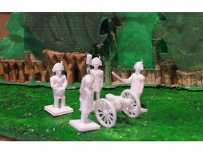 topçu napoleonics - Bölüm 11 oyuncak & oyun aksesuarları 28 mm 28mmscale Avusturya tarihi wargaming 3d print model - Mito3D