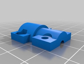 bowden tube clamp 3d printer parts 3d print model - Mito3D