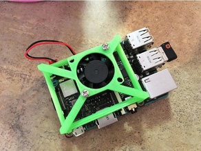 bricoleur du ventilateur de la carte montage l'électronique raspberry pi tinker conseil d'administration 3d print model - Mito3D