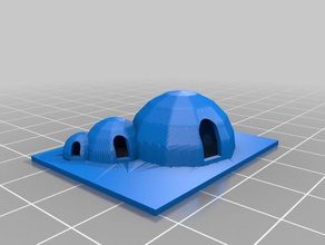 3 iglos edifici e strutture 3d print model - Mito3D