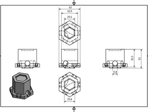 gravitrax 50mm height block lanes 120 60 toys & games kugelbahn 3d print model - Mito3D
