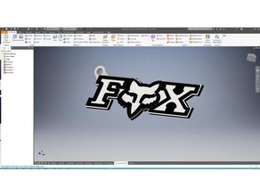 10 fox Anahtarlık 3d print model - Mito3D