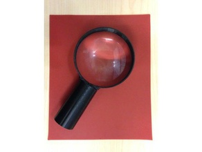 magnifying glass lens holder office handle lense sony projector 3d print model - Mito3D
