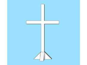 easter cross art crucifix religion religous 3d print model - Mito3D