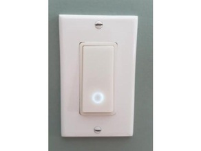 sonoff basic decora cover push button version electronics home assistant light switch enclosure 3d print model - Mito3D