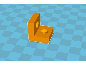 minimalist square brackets 20mm 6mm thickness household supplies 3d print model - Mito3D