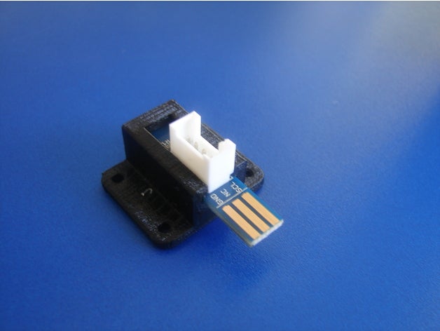 nunchuck grove holder electronics arduino box case nunchuk support 3D print model - Mito3D
