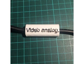 cable de gran etiqueta la electrónica 3d print model - Mito3D