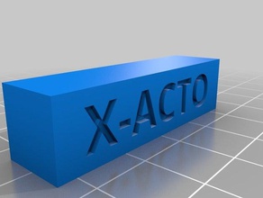 x-acto cuchillo cap partes La impresión en 3d el 3d print model - Mito3D