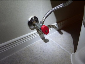 toilet shut off knob replacement parts 3d print model - Mito3D