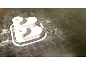 glass door clip 3d printer parts 3d print model - Mito3D