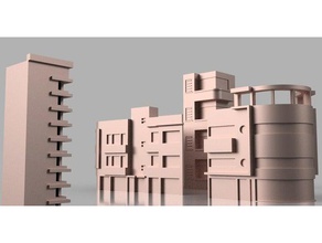 bauhaus chess piece - poly house sculptures israel 3d print model - Mito3D