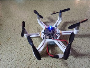 simple 720 motor hexacopter r c vehicles 3d print model - Mito3D