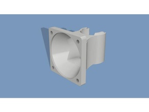 e3d v6 40mm fan duct 3d printer parts anet a8 upgrade bowden cooler cooling 3d print model - Mito3D