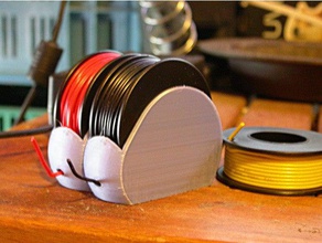 Schreibtisch spoolholder pimoroni ist solidcore Spulen - Elektronik Draht-Halter 3d print model - Mito3D