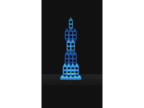 mavi kılıç Kulesi modelleri inşaat değil ruh kılıcı kule 3d print model - Mito3D