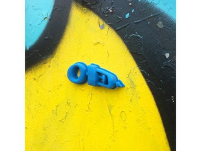 oohdie needle signs & logos graffiti streetart street art woondecoratie 3d print model - Mito3D