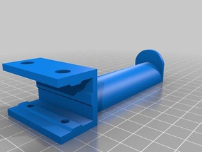 2020 spool holder horizontal position 3d printer accessories extrusion filament kossel 3d print model - Mito3D