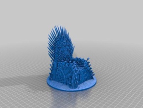 iron throne new base 3d printing 3d print model - Mito3D