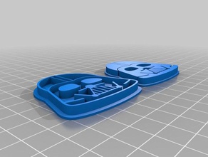 star wars cookie cutter 3d printing stamp darth vader food storm troo 3d print model - Mito3D