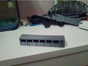 santa fe - super chief f-series passenger car scale model train ho 1 87 mechanical toys h0 railroad 3d print model - Mito3D