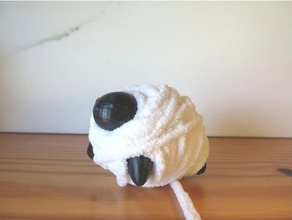 sheep yarn ball wrap 3d print model - Mito3D
