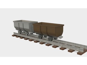 mine trolley 1 32 87 scale models 132 h0scale h0 model railroad openrailway railway train wagon 3d print model - Mito3D