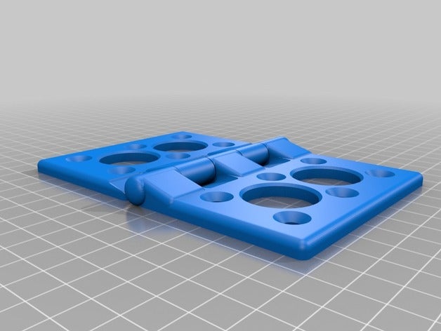 forte charnière 131x925x10 5 mm le bricolage la porte 3D print model - Mito3D