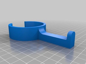cuffia di bloccaggio del ikea bekant scrivania office supporto per cuffie 3d print model - Mito3D