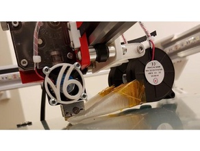 nozzles bracket cooling fans c-bot titan extruder 3d printer parts cbot e3d-titan 3d print model - Mito3D